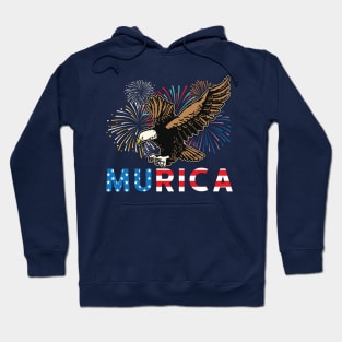 4th of July Eagle Freedom Murica Merica USA Independence Day Hoodie